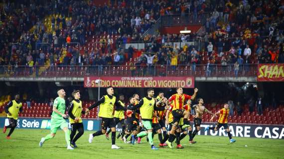 Serie B, il punto dopo la diciottesima giornata, Benevento inarrestabile