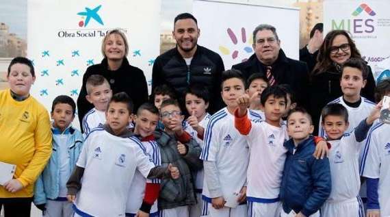 Keylor Navas visita la Fundación Real Madrid en Albacete