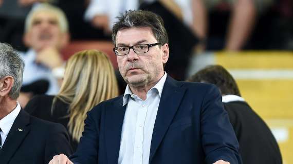 Giorgetti: "Il calcio chiede aiuto? Deve dimostrare di avere un piano imprenditoriale credibile"