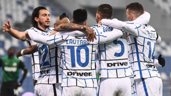 L'Inter s'è desta: grandissima prova collettiva dei nerazzurri, Sassuolo regolato per 3-0 e ripreso a quota 18