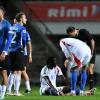 Kean subito a segno nell'Italia poi si fa infortuna alla caviglia ed esce