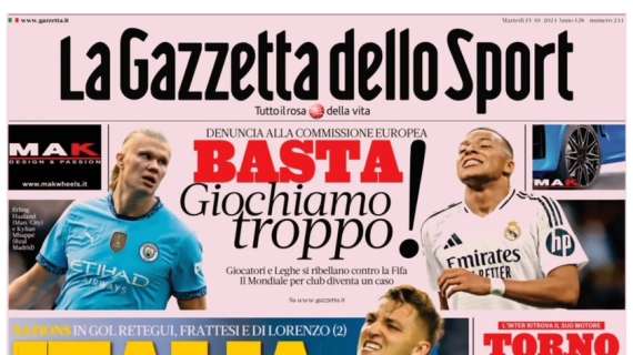 RASSEGNA STAMPA, Le prime pagine dei giornali