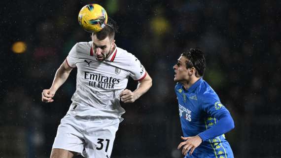 Il Milan batte l'Empoli nella ripresa: 0-2 al Castellani e viola adesso a -4