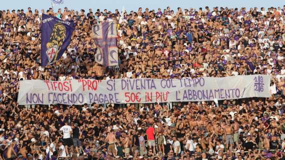 FOTO FV, Striscione in Fiesole contro i rincari biglietto