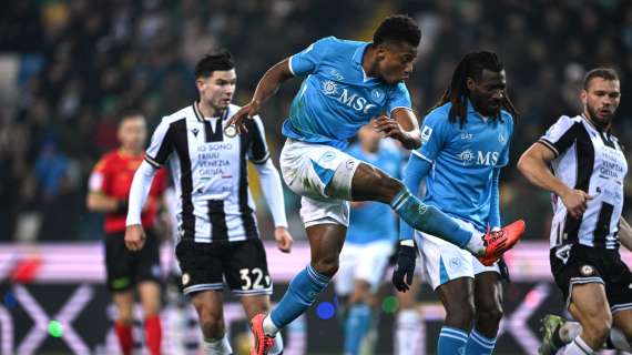 SERIE A, Il Napoli ribalta il match. Con l'Udinese finisce 3-1