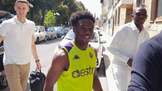 Ecco Lamptey al Viola Park: l'esterno per la prima volta in campo a Bagno a Ripoli
