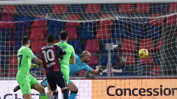 SERIE A, Il Bologna supera 2-0 al Dall'Ara la Lazio