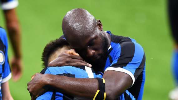 SERIE A, Lukaku più Lautaro: Inter batte Samp 2-1