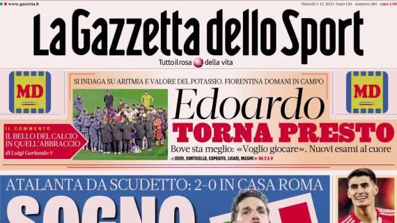 RASSEGNA STAMPA, Le prime pagine dei quotidiani