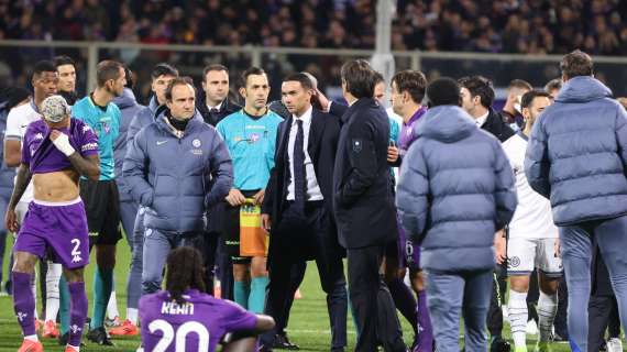 Serie A, sospesa la gara Fiorentina-Inter per un malore a Bove