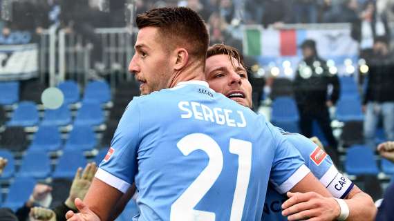 Lazio, Immobile scherza con Milinkovic: "Complimenti per la vittoria" - FT
