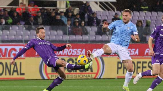 Fiorentina - Lazio, Immobile furioso in panchina: il motivo