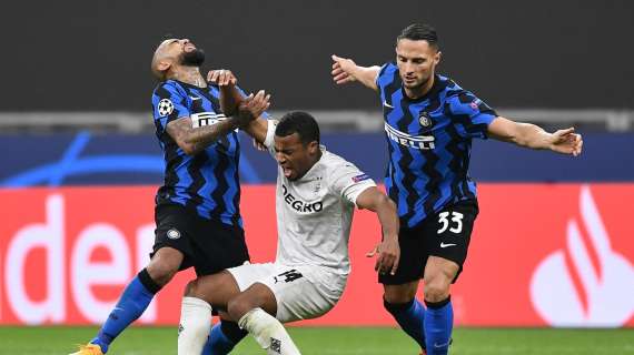 Champions League, l'Inter pareggia sul finale. Passeggia l'Atalanta in Danimarca