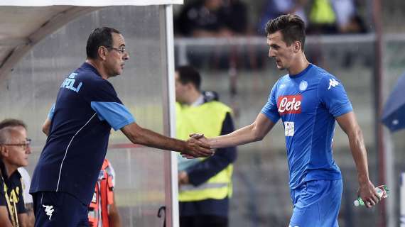 Lazio - Marsiglia, Sarri ritrova Milik: gli infortuni al ginocchio e l'intuizione su Mertens