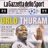 Urlo Thuram, i titolari la risolvono. Inter tra le 8 big: la prima pagina della Gazzetta dello Sport