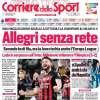 Il Corriere dello Sport in apertura: "Spauracchio Cremonese, ma la Lazio vince e sorpassa l'Inter"