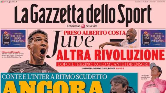 Ancora loro: Napoli e Inter a ritmo scudetto, Inzaghi a -4 con 2 asterischi. La prima pagina della Gazzetta