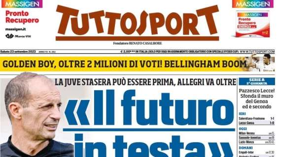 Tuttosport in apertura: "Il fondo arabo: 1,3 miliardi per l'Inter". Conferme sulla trattativa