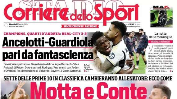 Motta e Conte si giocano la Juve, bianconeri su un ex obiettivo Inter: le prime pagine del 10 aprile