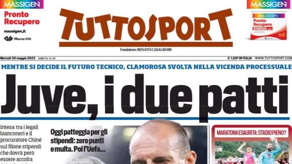 Tuttosport titola sull'Inter: "Il pari con il Torino vale 2 milioni"