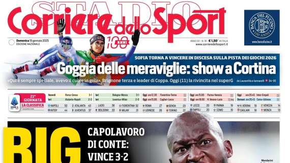 "Conte vale più di Kvara", la prima pagina del Corriere dello Sport che avvisa l'Inter