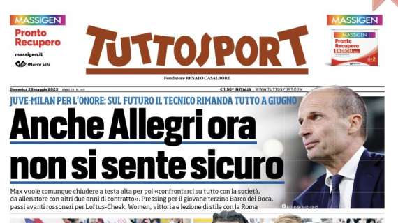 Tuttosport in prima pagina: "Che Inter. Adesso conta solo il City in finale di Champions"