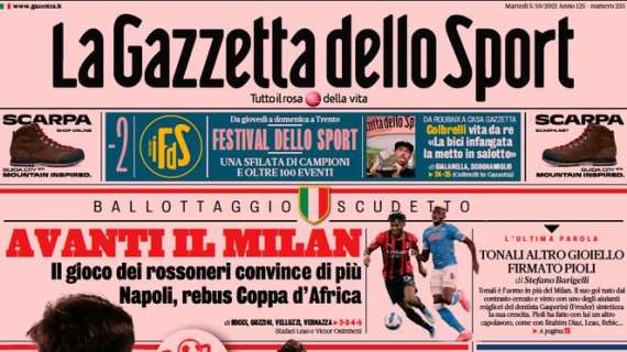 L'apertura de La Gazzetta dello Sport: "Inter preso Onana, Handa resiste"