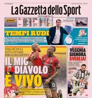 Egemonia Inter in campionato. La Gazzetta dello Sport apre: "Inzaghi va a ritmo di Guardiola"