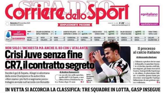 Il Corriere dello Sport in apertura: "Inter, scatto scudetto"