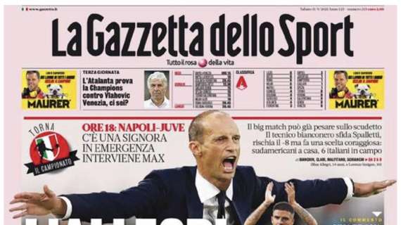 La Gazzetta dello Sport in apertura su Dzeko: "Un colosso da Inter"