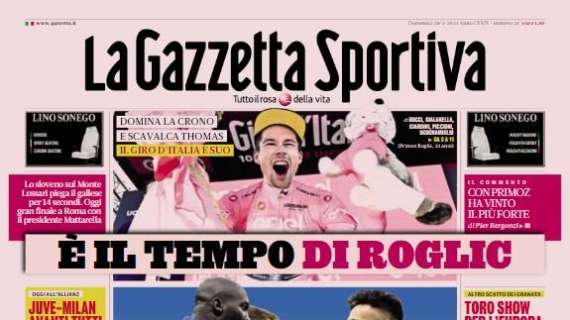 City, eccoci. La Gazzetta dello Sport: "L'Inter abbatte la Dea e si qualifica in Champions"