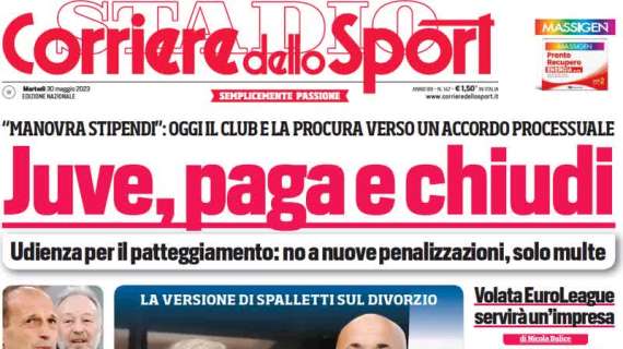 Il CorSport in apertura: "Inter, parte la missione per il City". Inzaghi punta a recuperarne tre