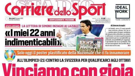 CorrSport: "La lettera di Inzaghi ai tifosi della Lazio: i miei 22 anni indimenticabili"