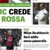 Il QS titola: "Milan-Ibrahimovic, sarà addio senza passerella"