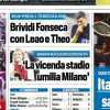 Tuttosport in prima pagina sul Milan: "Brividi Fonseca con Leao e Theo"