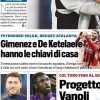 Tuttosport in prima pagina su Milan e Atalanta: "Gimenez e De Ketelaere hanno le chiavi di casa"