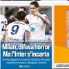 Tuttosport in prima pagina: "Milan, difesa horror. Ma l'Inter s'incarta"