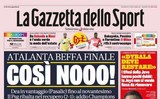 La Gazzetta in prima pagina: "Bakayoko, Pessina e Florentino: il Milan rifà il centrocampo"