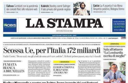 La Stampa: "La A aspetta il via libera. Sospetto positivo, Bologna fermo"