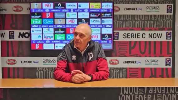 Pontedera, Menichini sull'1-1 contro il Milan Futuro: "Rimontare non era facile"