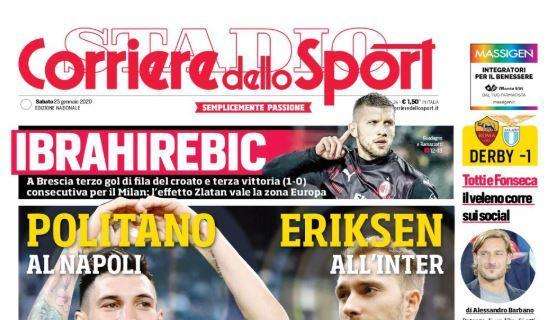Milan, Corriere dello Sport: "IbrahiRebic"