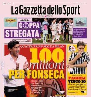 Fonseca all'orizzonte: le prime pagine dei principali quotidiani sportivi sul Milan