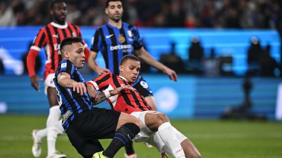 Supercoppa Italiana, Inter-Milan 1-0 a fine primo tempo: gol di Lautaro nel recupero