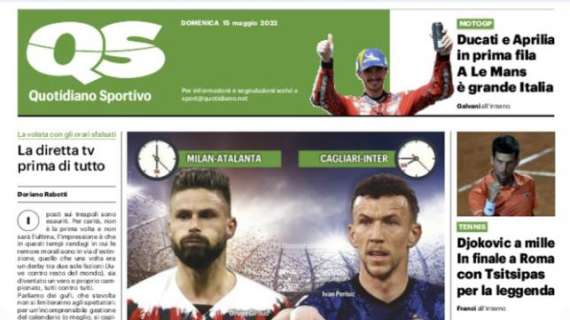 Lotta scudetto, il QS: "Milan e Inter, partita doppia"