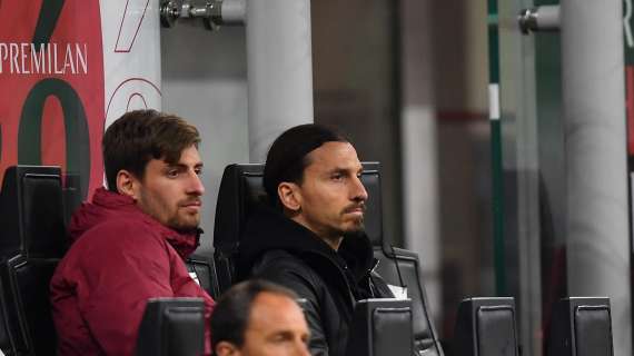 Ibra esulta al gol di Diaz con i compagni infortunati: "Questo è il Milan"