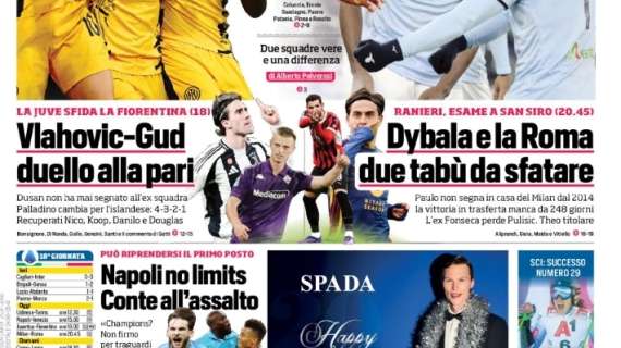 CorSport: "Dybala e la Roma: due tabù da sfatare. L'ex Fonseca perde Pulisic"