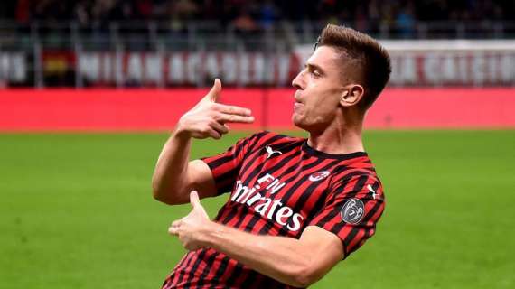 Milan, con la Roma primo gol in campionato con la maglia rossonera per Piatek