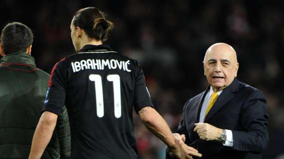 Galliani: “Forza Ibra, non mollare! Lasciatelo lavorare. Farà bene anche da dirigente”