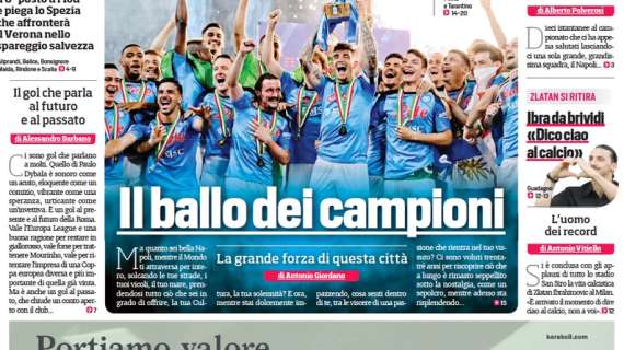 Il CorSport in prima pagina: "Ibra da brividi: 'Dico ciao al calcio'"