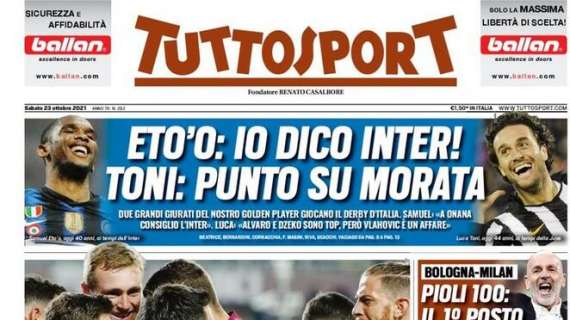 Milan, Tuttosport: "Pioli 100: il 1° posto vale la lode"
